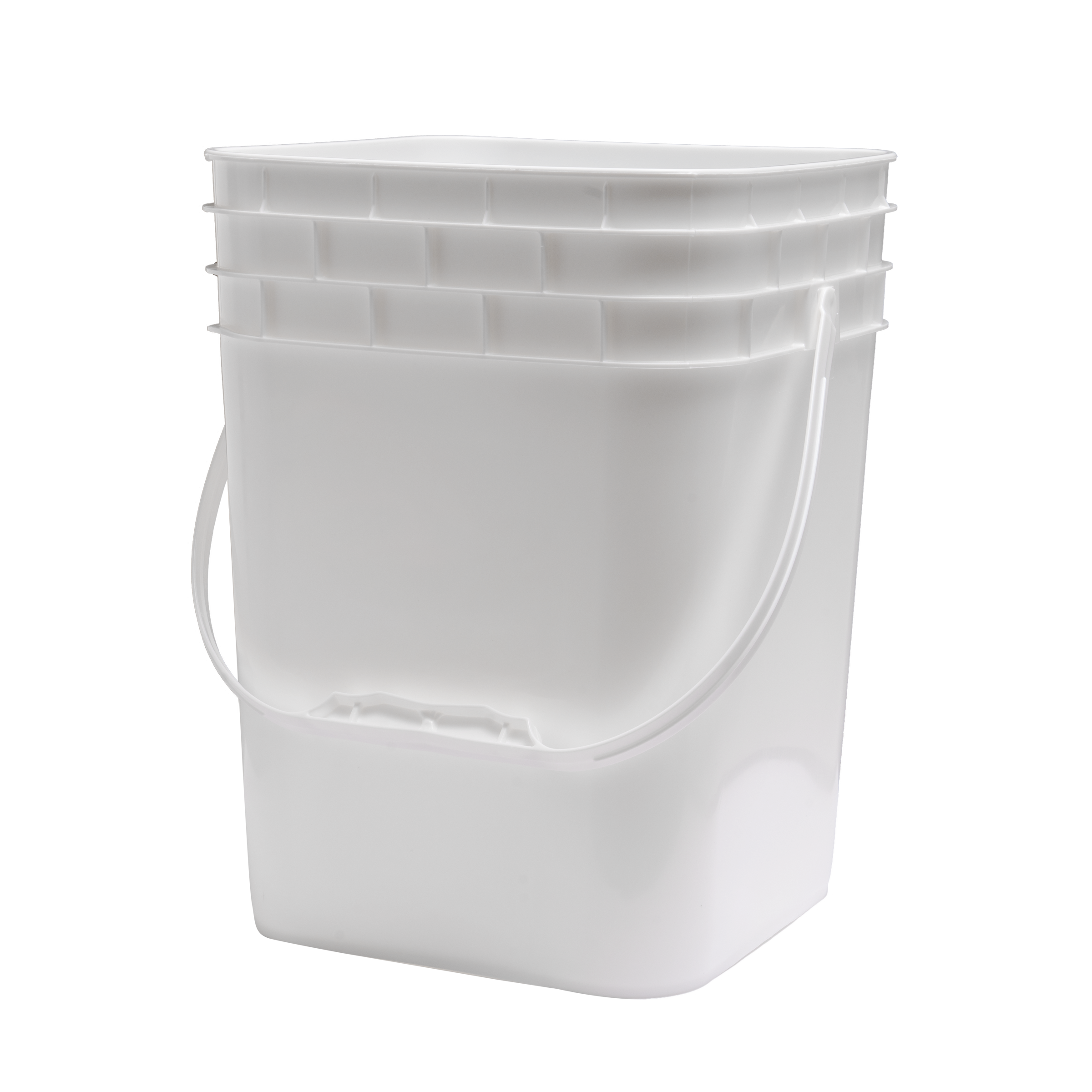 LQ4SQFIGTS - BPA Free Food Grade 4 Gallon Square White Bucket Lid -  ePackageSupply